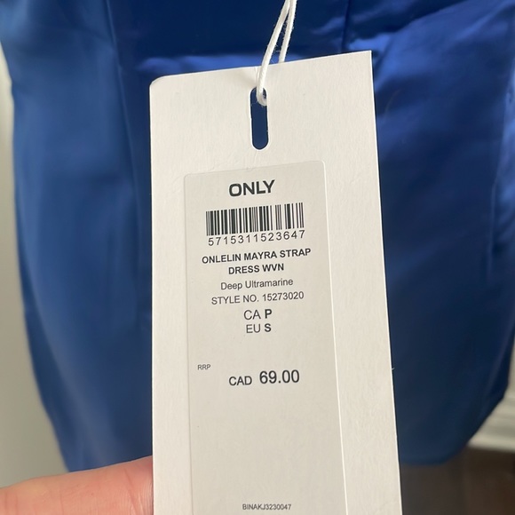 BLUE Slip dress NWT - Picture 9 of 9